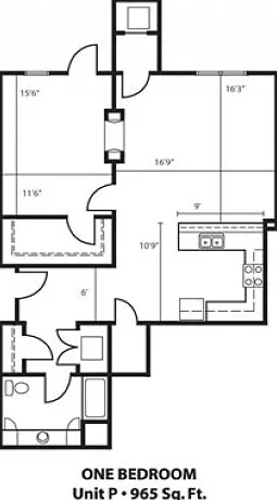 One Bedroom P One Bedroom P