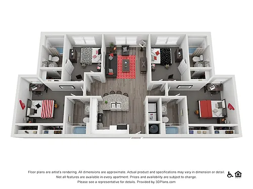 Floor plan 4x4 - Renovated