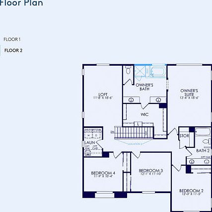 Plan 4 Floor Plan, Quick Move-In Home, Floor 2