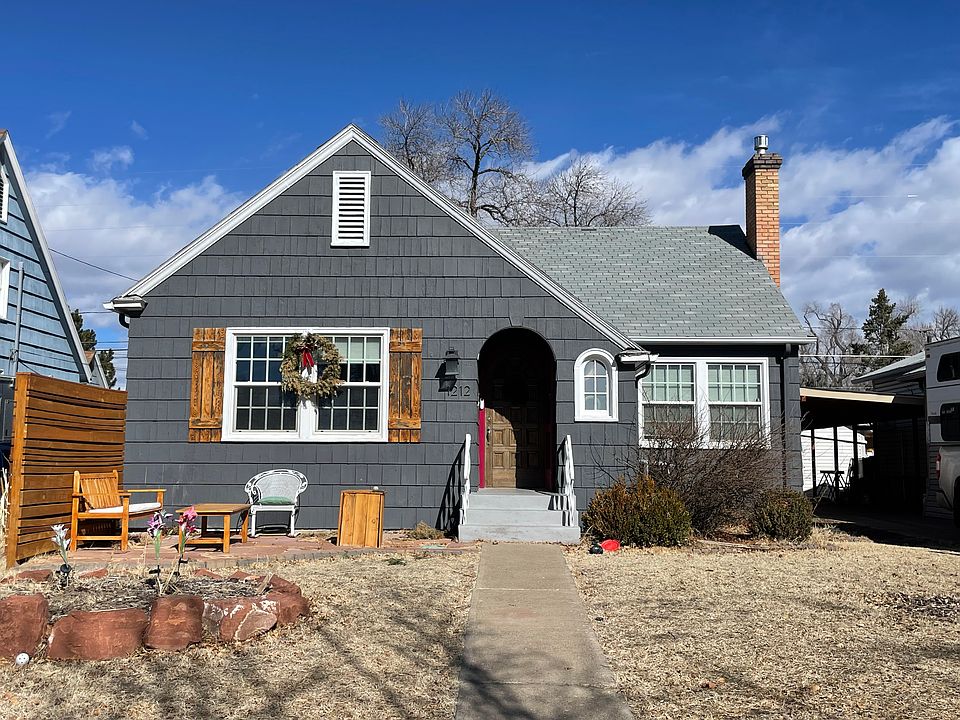 Front yard with patio space