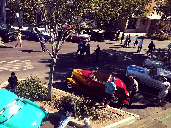 Annual Custom car road show in Rio Vista Downtown. The event takers place right next to the apartment unit. You will be able to see the vehicles from your apartment