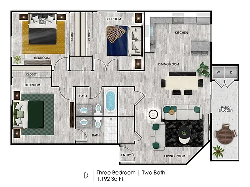Floor plan D-South
