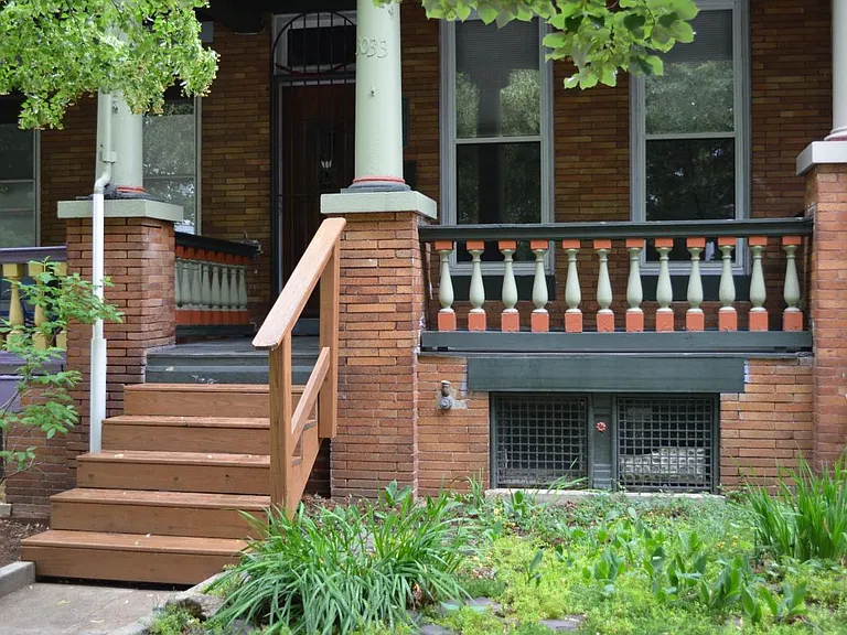 Porch and front yard