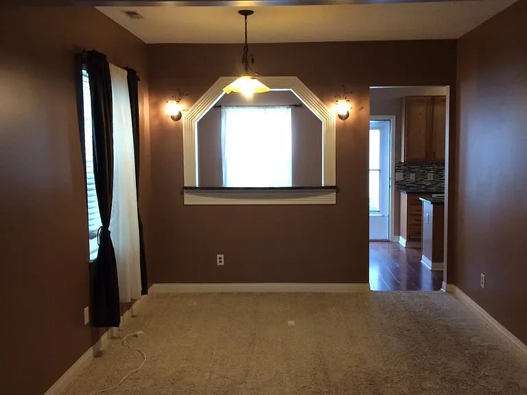 living room and dining room