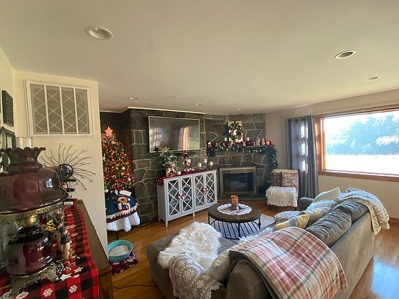Living room fireplace