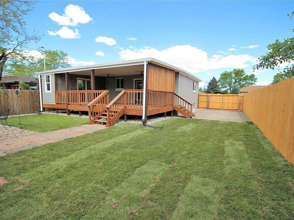 Backyard and covered patio