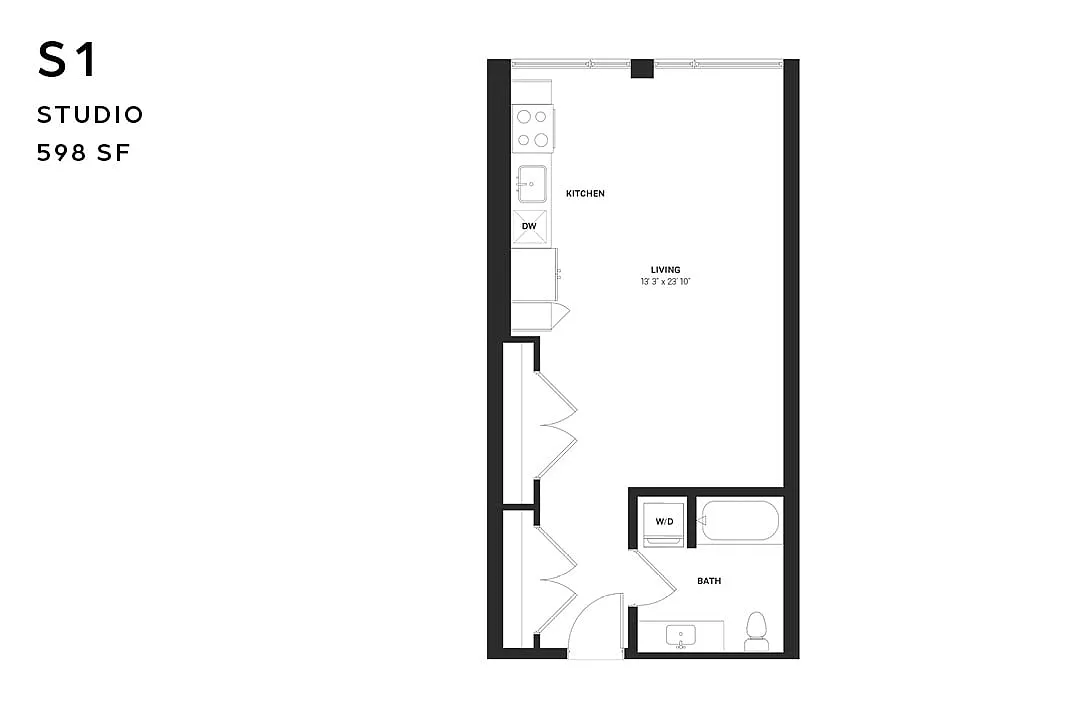 Floor plan S1 Studio
