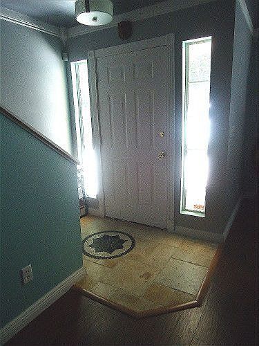 Travertine Tile Entry