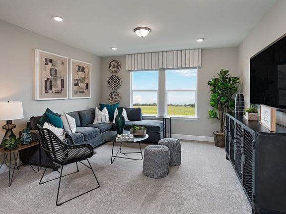 Plan 2458 Game Room as modeled at Maple Creek