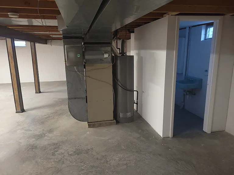 Basement and Half Bath
