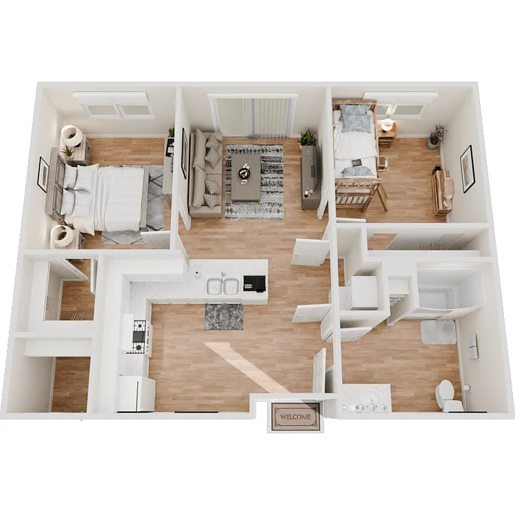 Floor plan 2 Bedroom