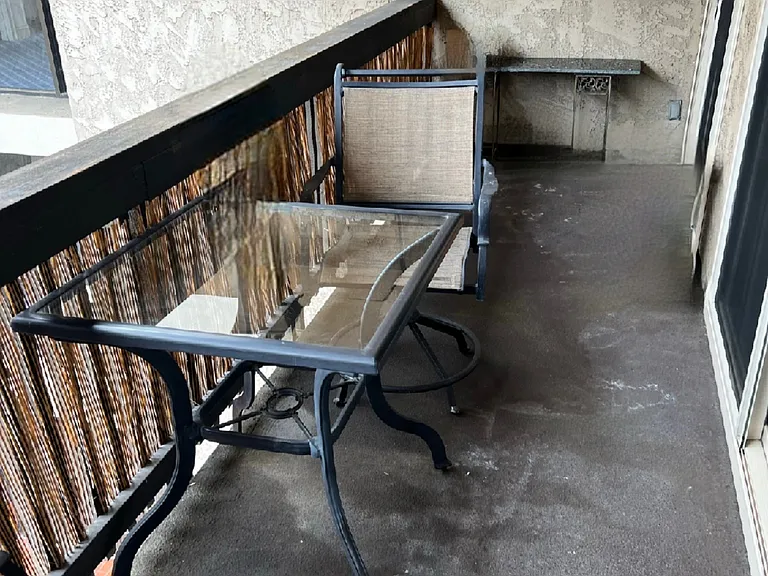Patio furniture included