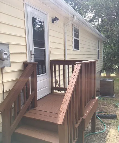 side door off of dining area