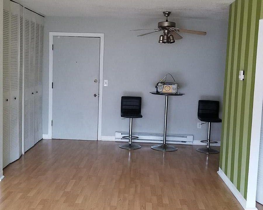 Living room looking at the front door