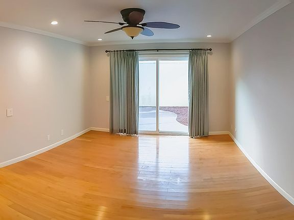 Master bedroom with access to backyard