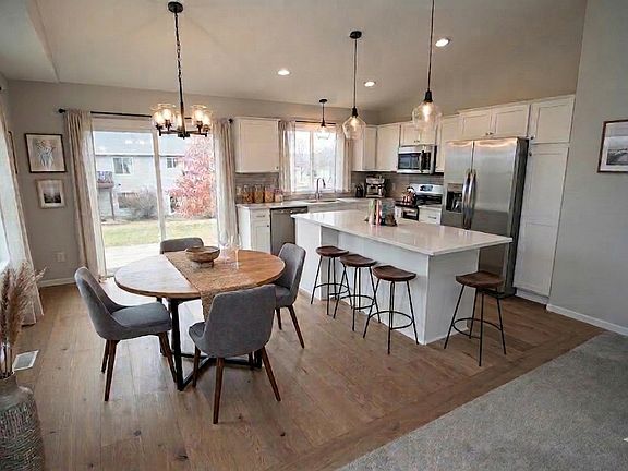 Kitchen dining virtually staged