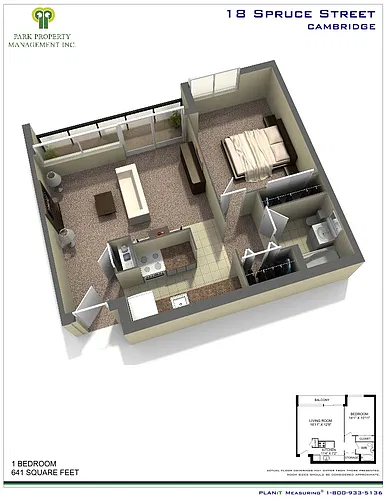 Floor plan One Bedroom Apartment
