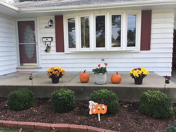 Front exterior, autumn.
