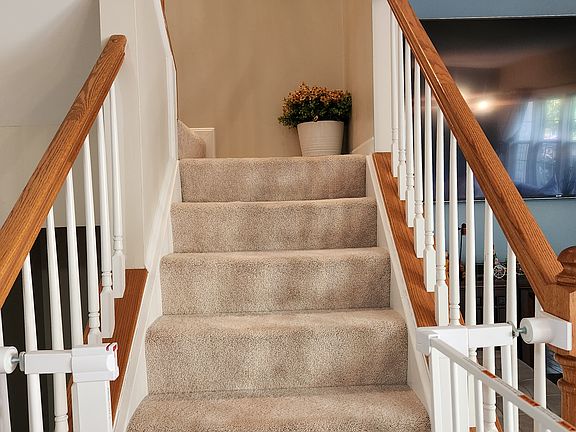 1st flight of stairs