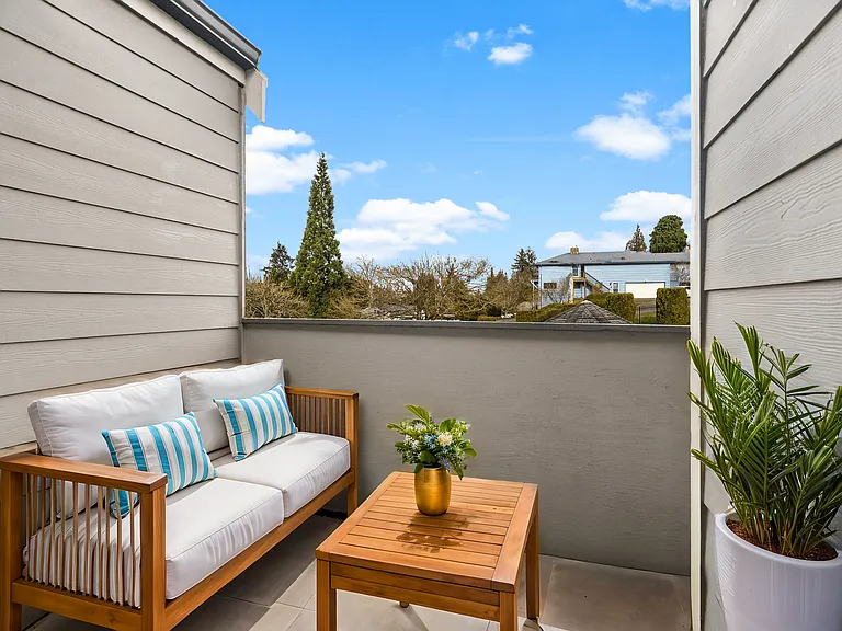 Relax and unwind on your own private balcony, offering comfort and a picturesque view. Relax and unwind on your own private balcony, offering comfort and a picturesque view.