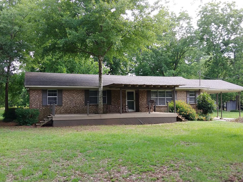 Front porch is partially covered