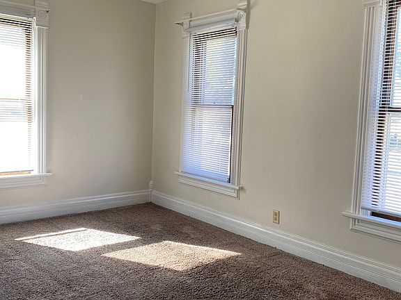 Large bedroom, Freshly painted walls and ceiling, walk-in closet.