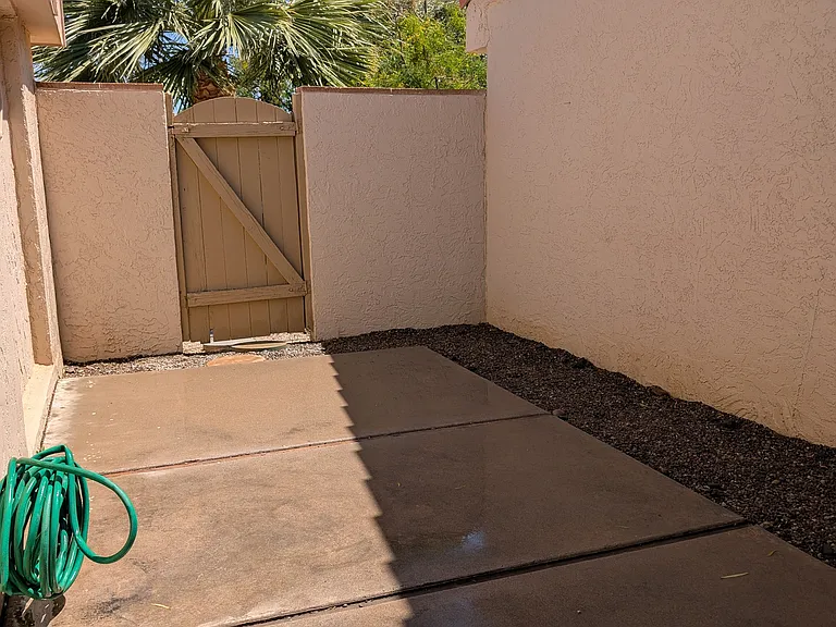 Nice large patio off the kitchen.