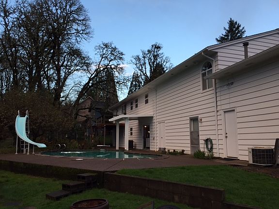 Back side of house