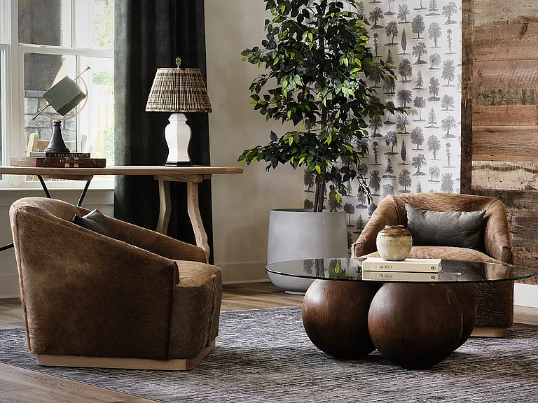 Refined clubhouse lounge blending style, comfort, and modern design.