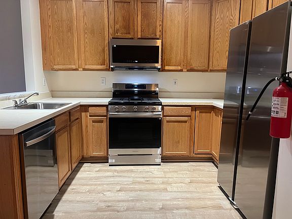 Kitchen will all new Samsung stainless steel appliances and new flooring