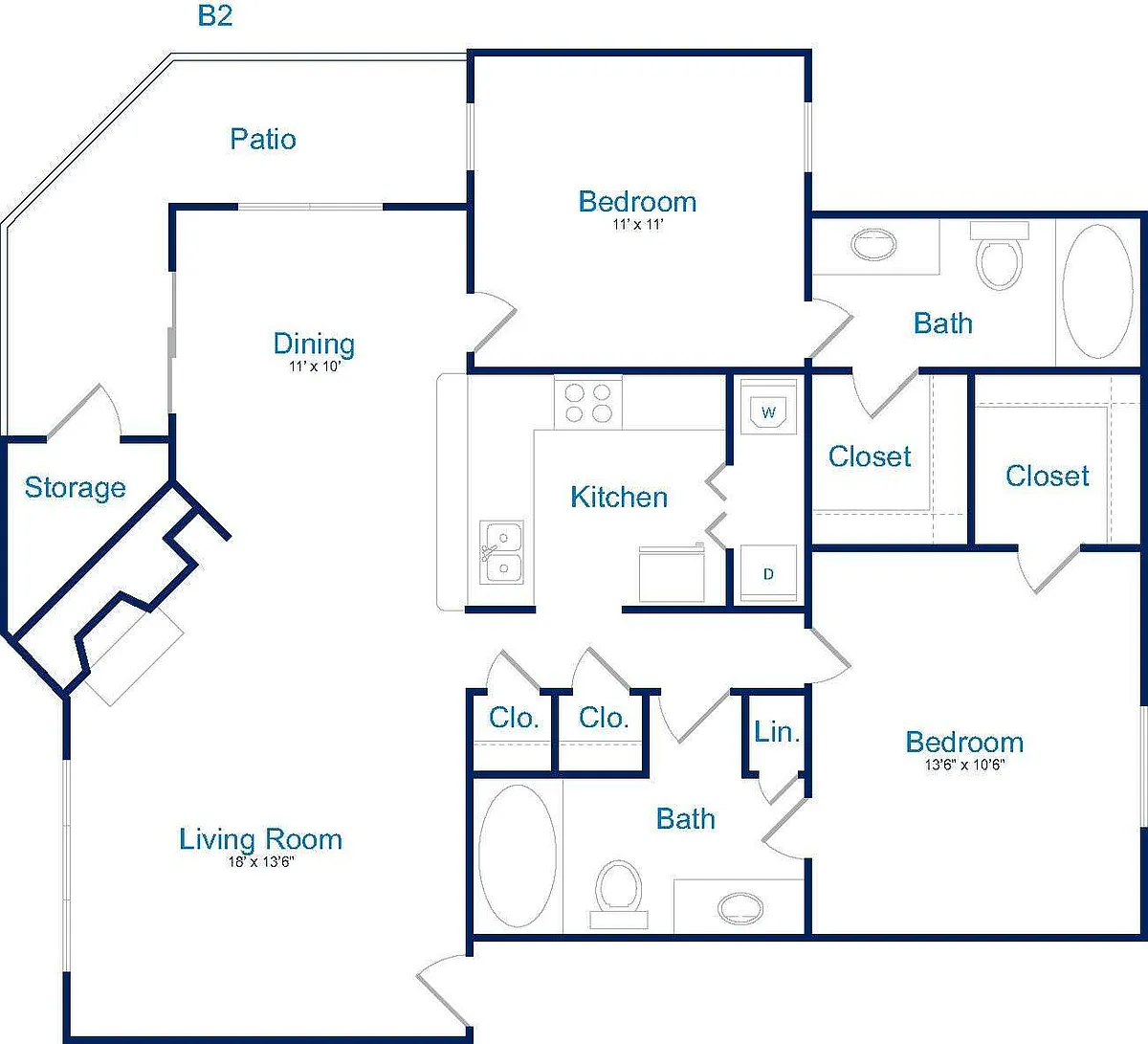 Floor plan B2