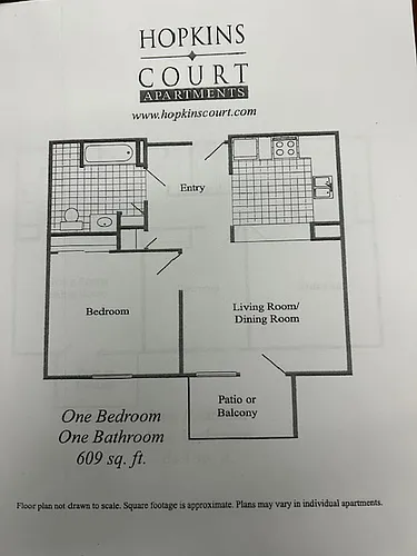 Floor plan Floor Plan 1 bedroom