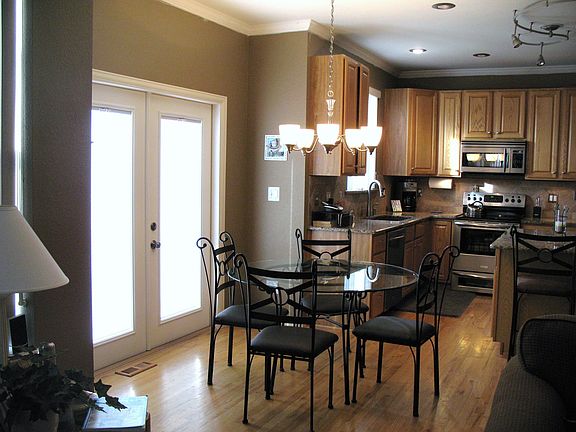 French doors leading to deck.