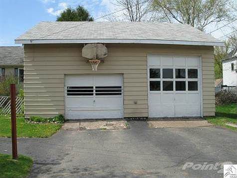Oversized Garage with storage over the top..