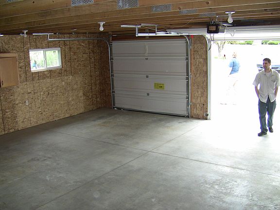 Large 2 car garage
