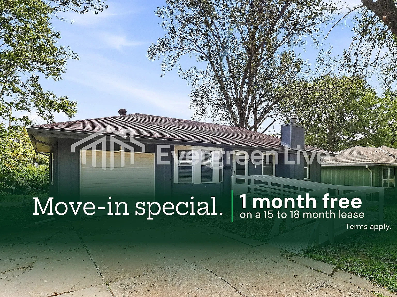 3 bed, 1.0 bath, 876 sqft, $1,195 — Photo 1