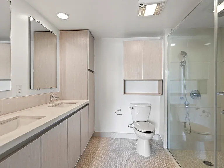 Master Bathroom with Double-Sink Vanity and Large-Size Walk-In Shower