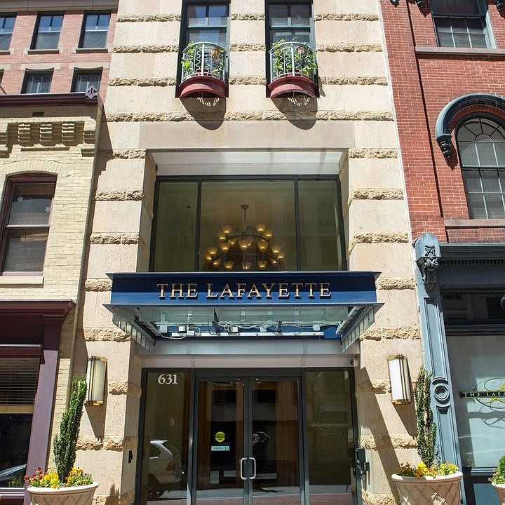 D Street Main Entry to The Lafayette