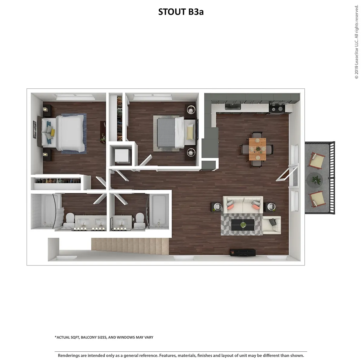 Floor plan Stout B3A