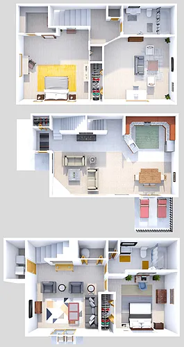 Floor plan Salem Townhome with Den