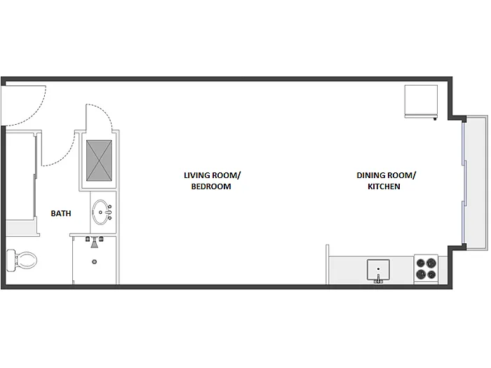 Floor plan Studio: Type B