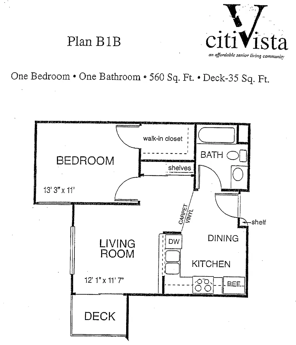 Floor plan B1B | Age 55+