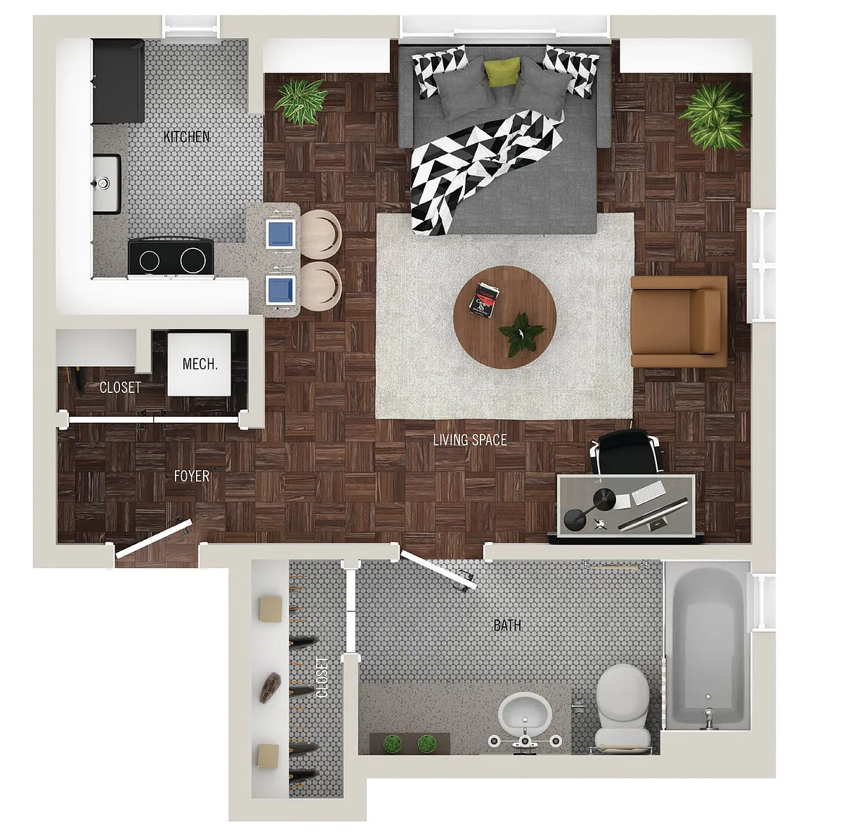 Floor plan Library Park I | S5