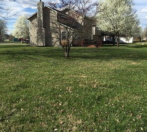 view of side yard & backyard