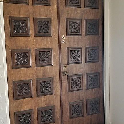 Talk about a Grand Entrance! This is the double door that will welcome your guests to your unit!