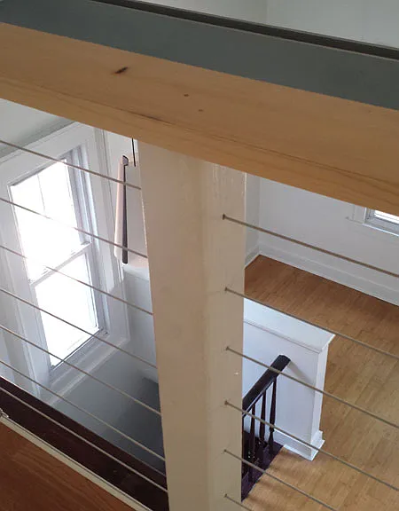 1. View from Loft to LR and interior stair