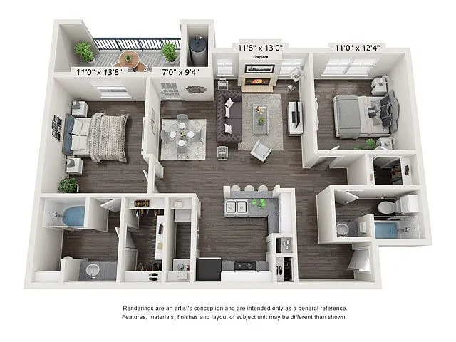 Floor plan B2B Renovated