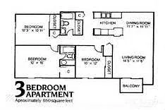 Floor plan 3 Bedroom