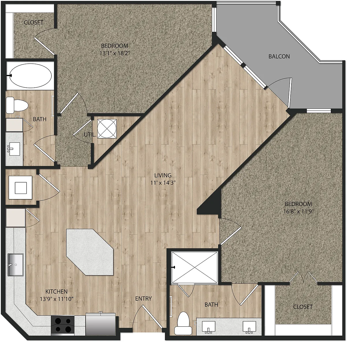 Floor plan B3