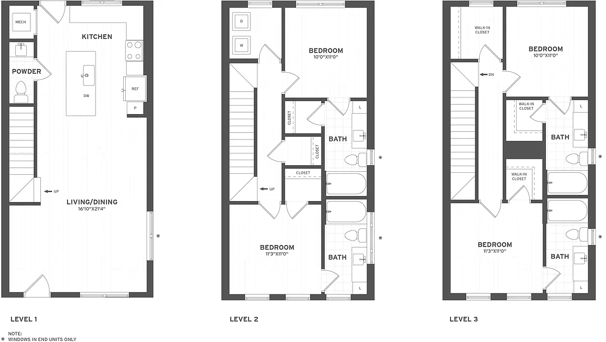 Floor plan 4 Bed/4.5 Bath-TH2